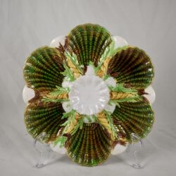 George Jones Majolica Tortoiseshell Oyster Plate - SOLD
